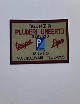Adesivo concessionario Pluderi Umberto. Dimensioni 5,5cm x3,2 cm