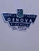Adesivo concessionario Piaggio. Dimensioni: 5,3 cm x 2,6 cm