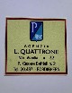 Adesivo concessionario L. Quattrone. Dimensioni: 5,4 cm x 4 cm.
