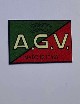 Adesivo concessionario A.G.V. Dimensioni: 5cm x 2,5 cm.