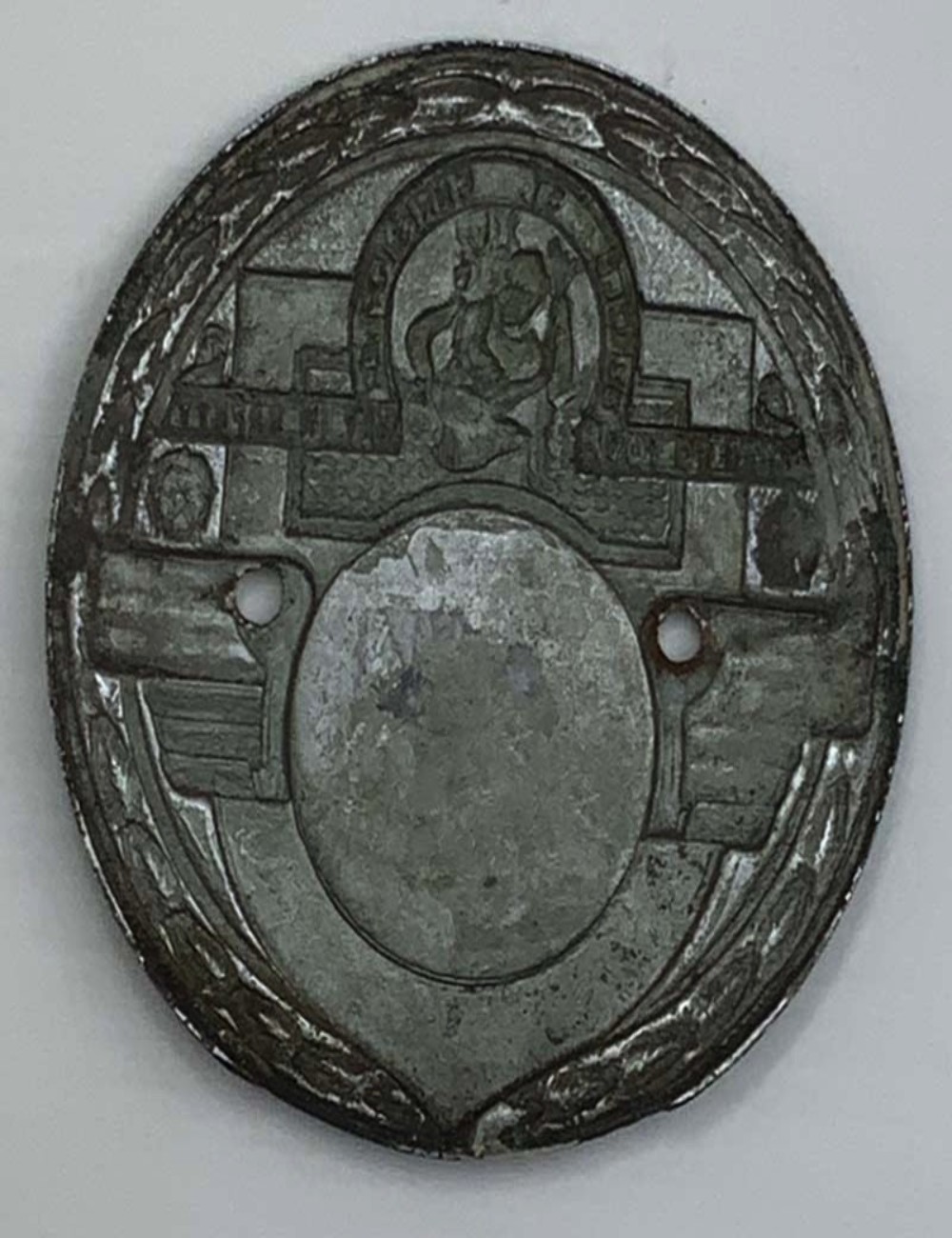 Placca San Cristoforo. Dimensioni 7,6 cm x 7,6 cm