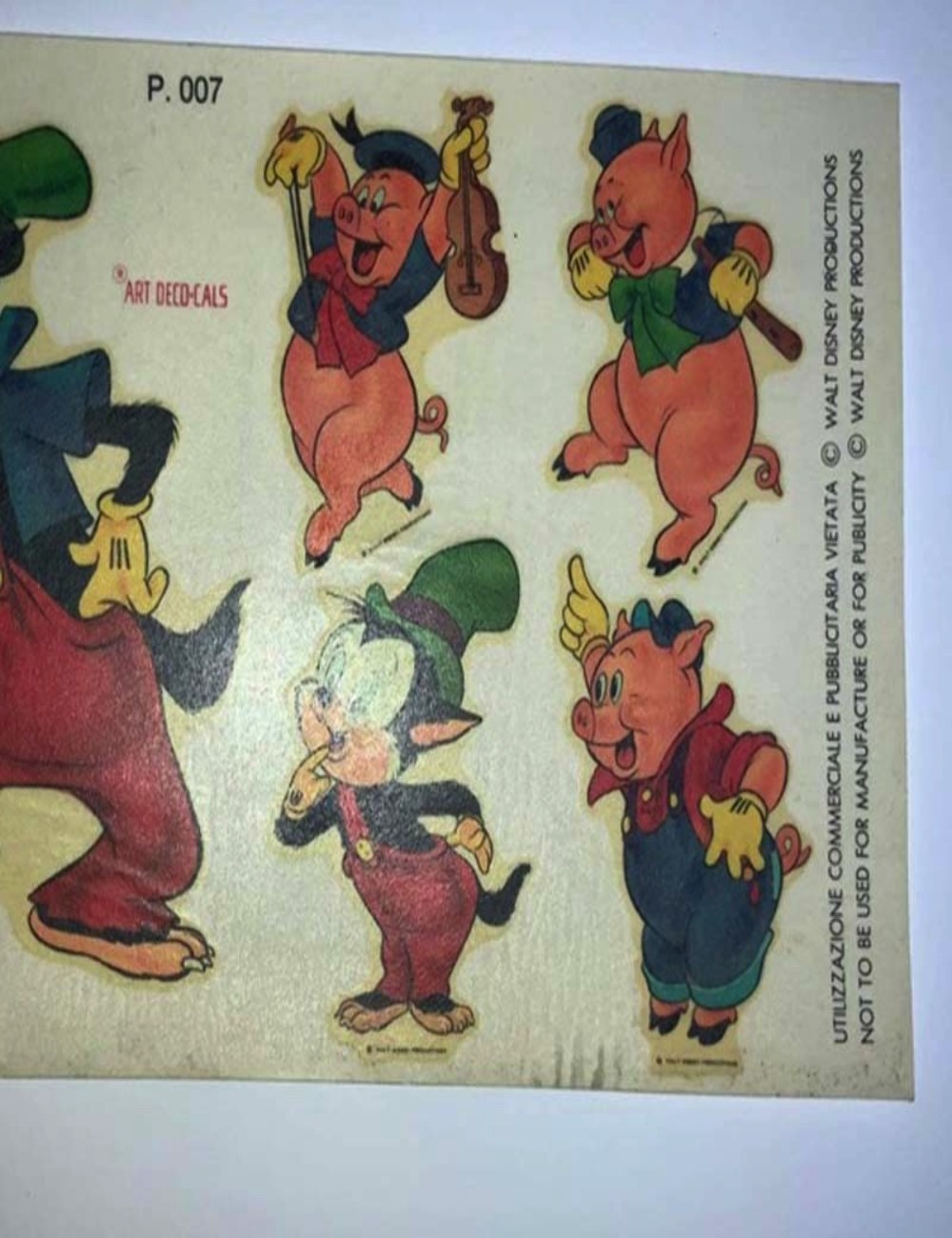 Decal ad acqua - Walt Disney