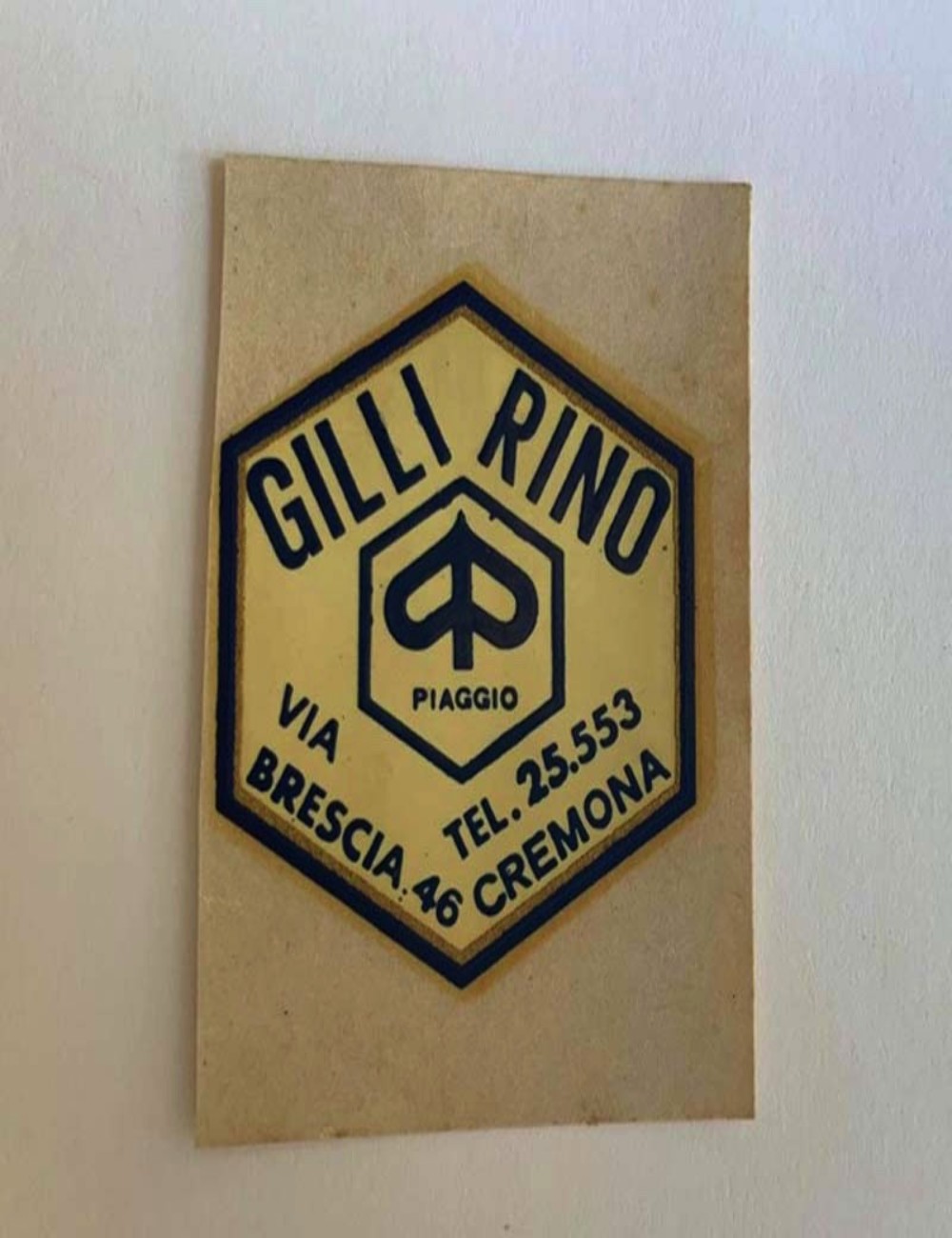 Decal concessionario Gilli Rino