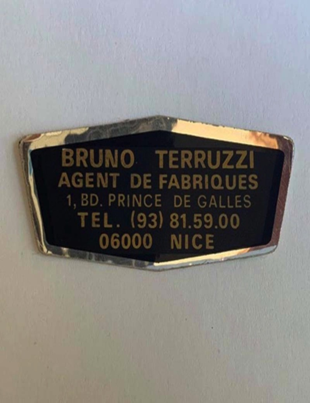 Decal concessionario Bruno Terruzzi