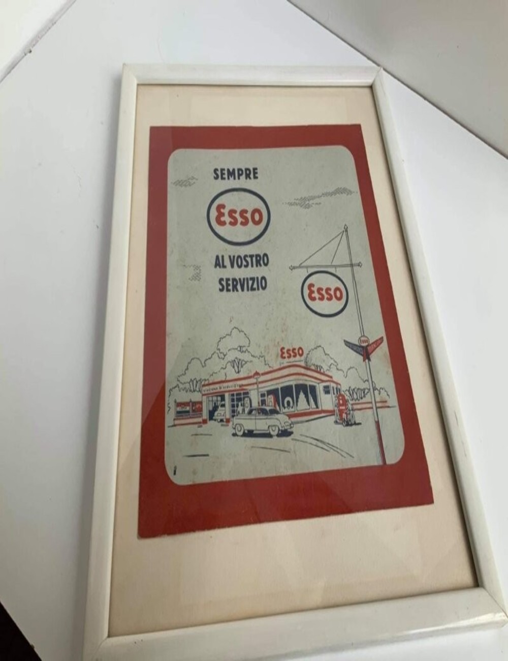 Quadro Esso. Dimensioni 28 cm x 34 cm