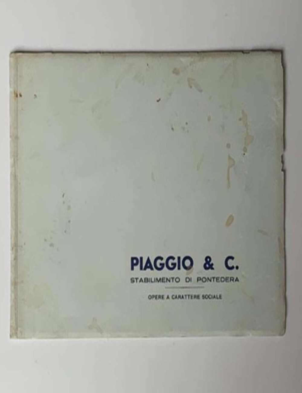 Manuale Piaggio & C. - Opere a carattere sociale