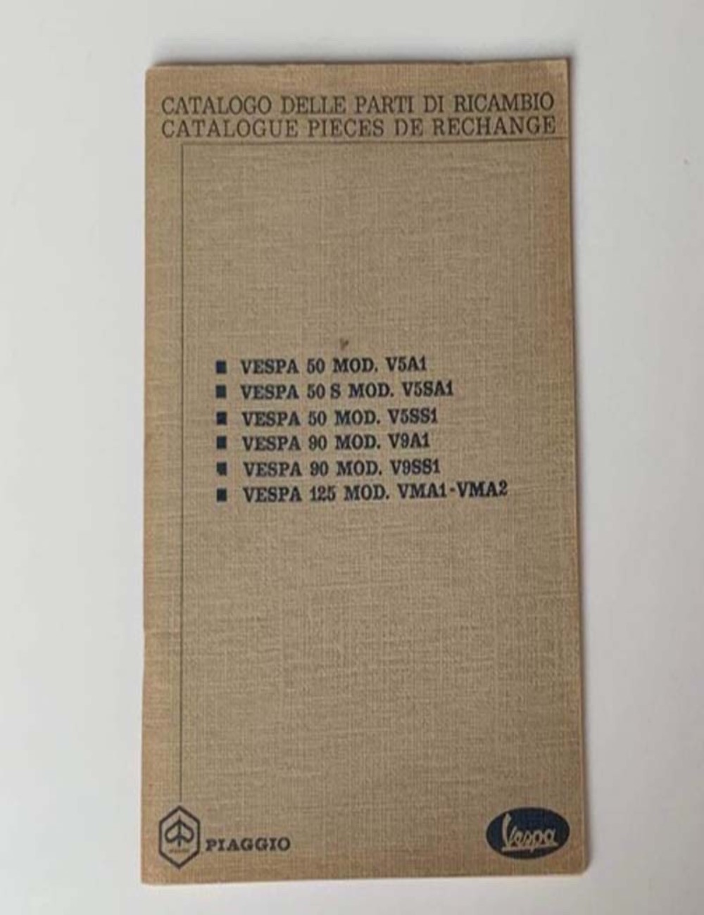 Catalogo parti di ricambio Vespa