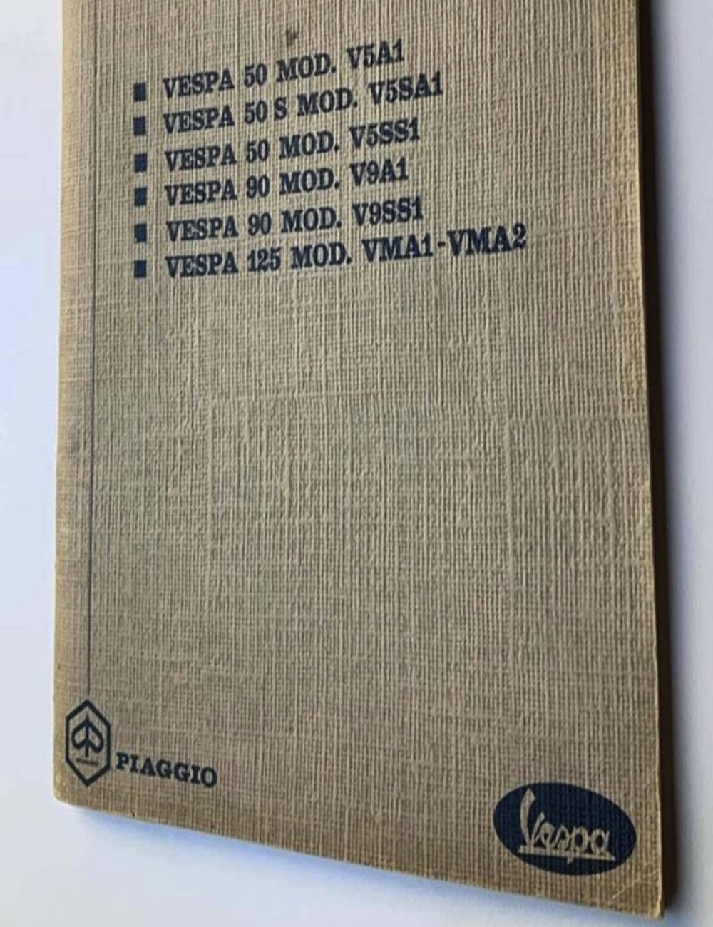 Catalogo parti di ricambio Vespa