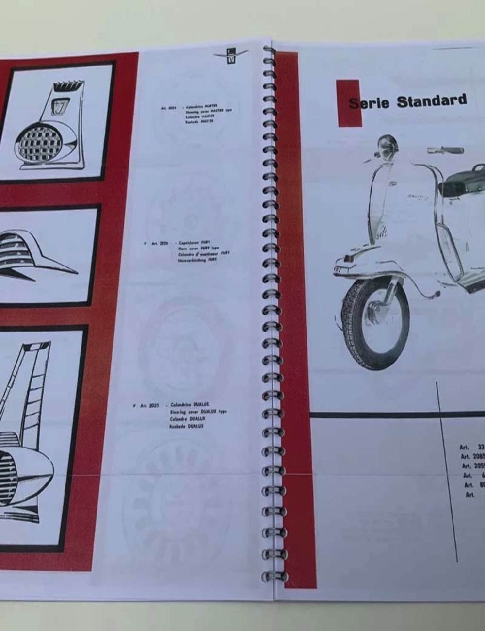 Copia catalogo accessori Lambretta 1960