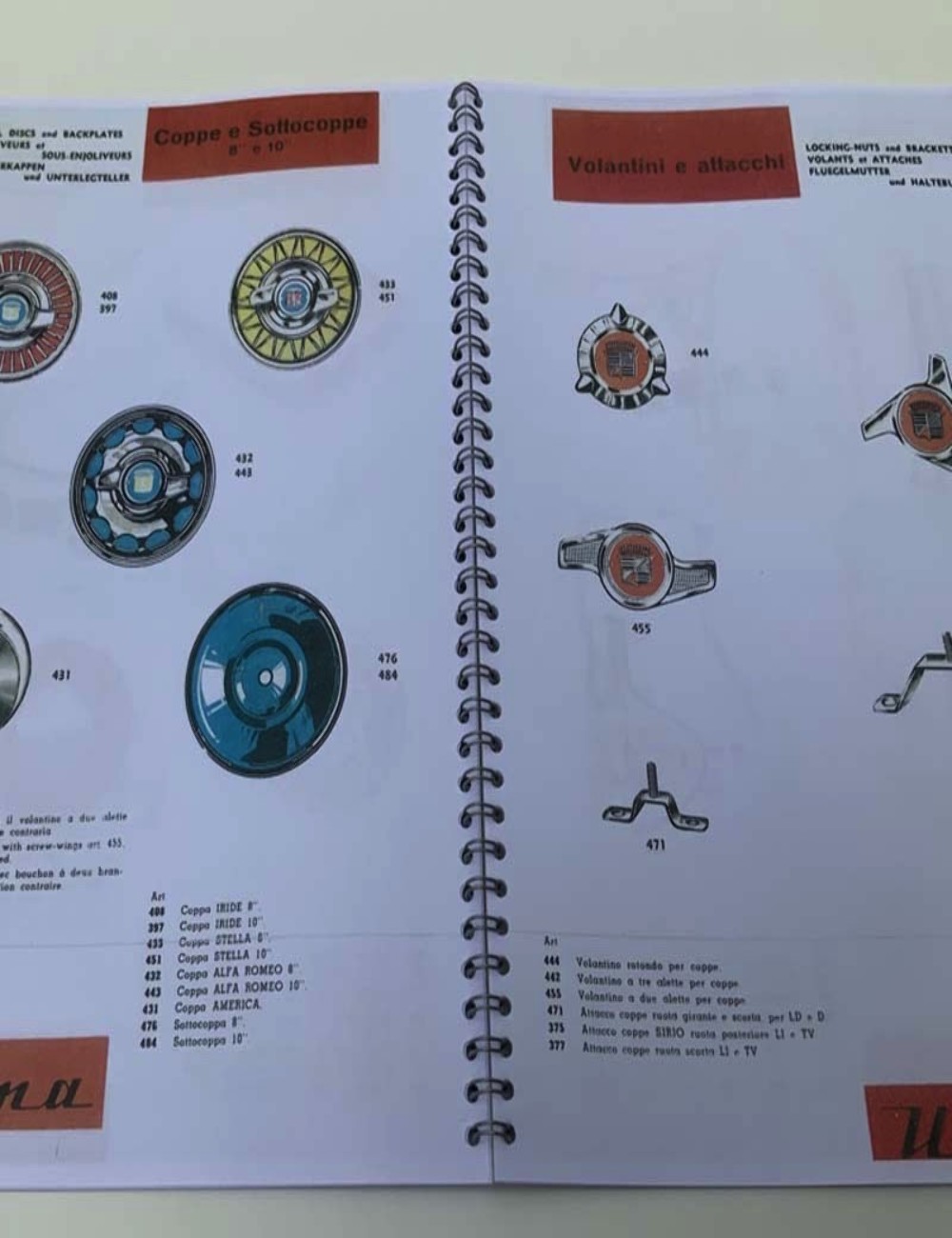 Copia catalogo accessori Lambretta 1960