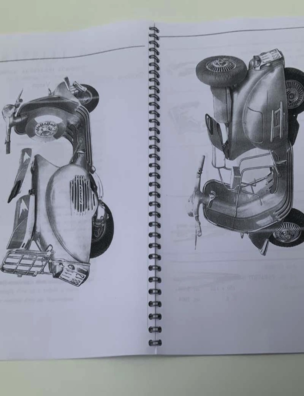 Copia catalogo accessori Vespa super 1959