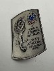 Placca I° raduno nazionale vespistico Perugia 27/05/'62. Dimensioni 7,5 cm x 6 cm
