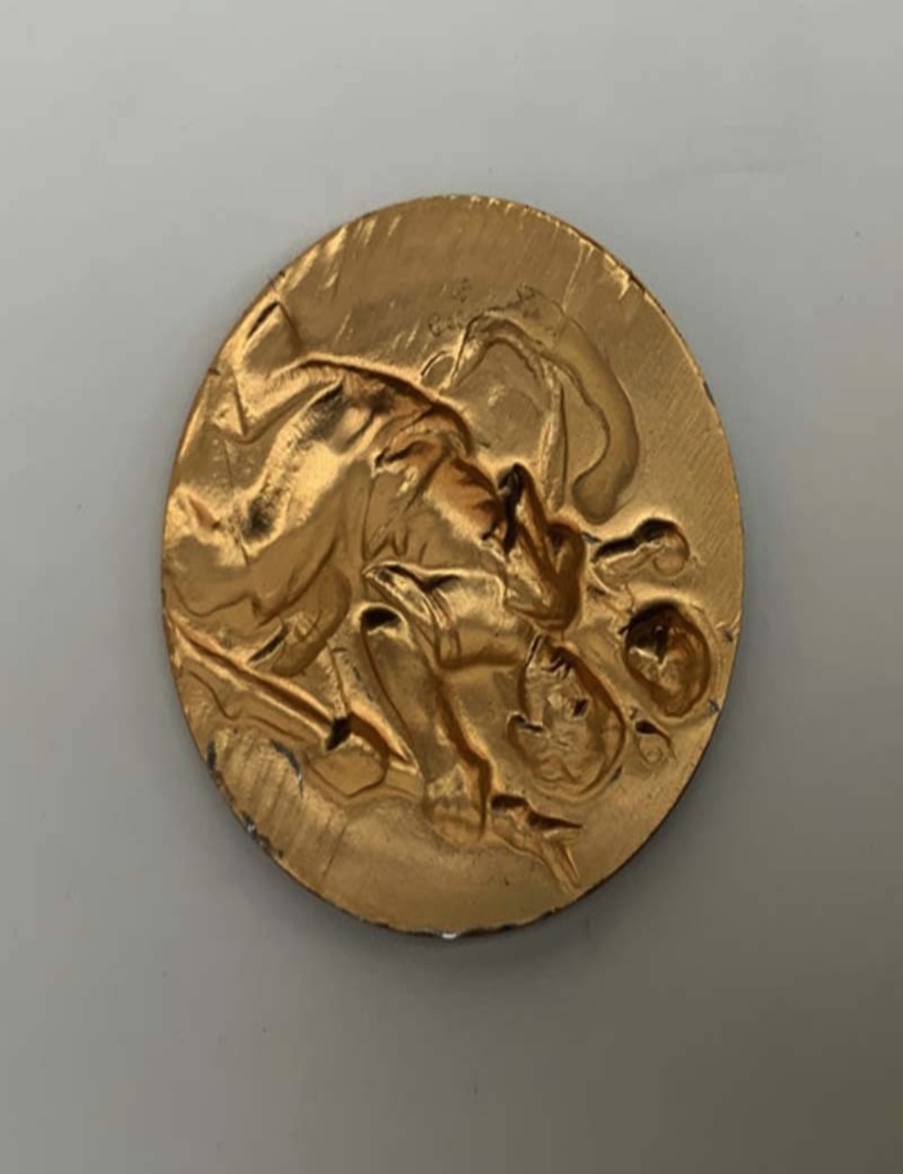 Placca San Cristoforo. Dimensioni 2,5 cm x 2,5 cm