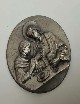 Placca immagine sacra. Dimensione 4 cm x 4 cm