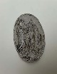 Placca immagine sacra. Dimensioni 3,5 cm x 4,5 cm