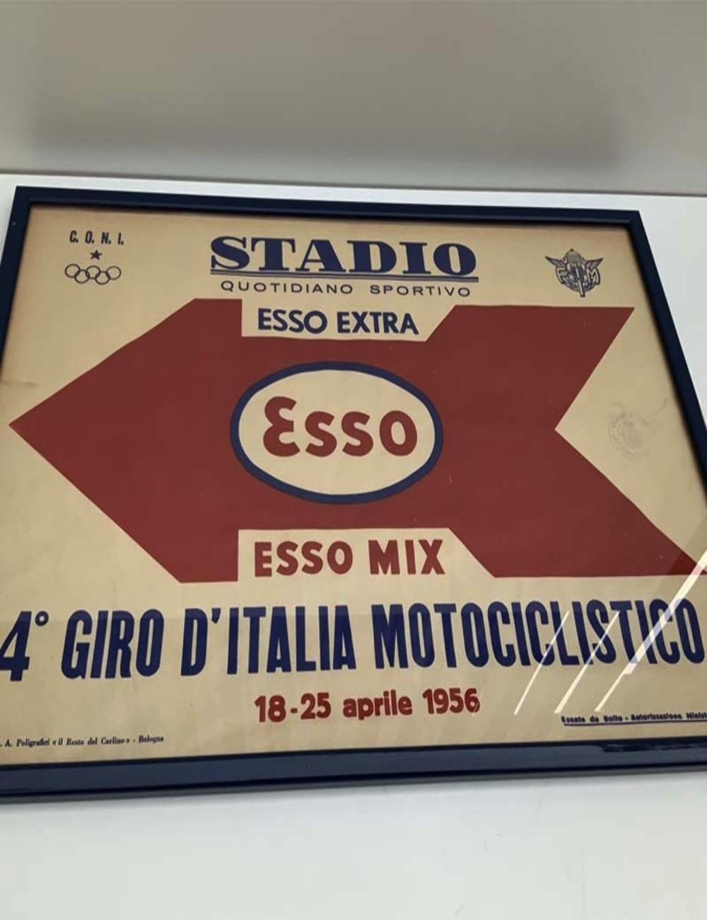 Quadro Esso. Dimensioni 38 cm x 52 cm