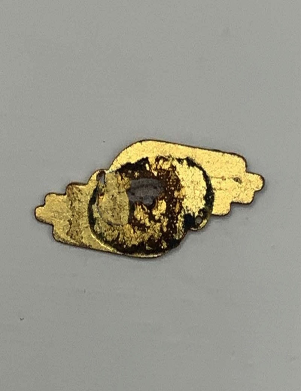 Placca San Cristoforo.  Dimensioni : 5,3 cm x 2 cm