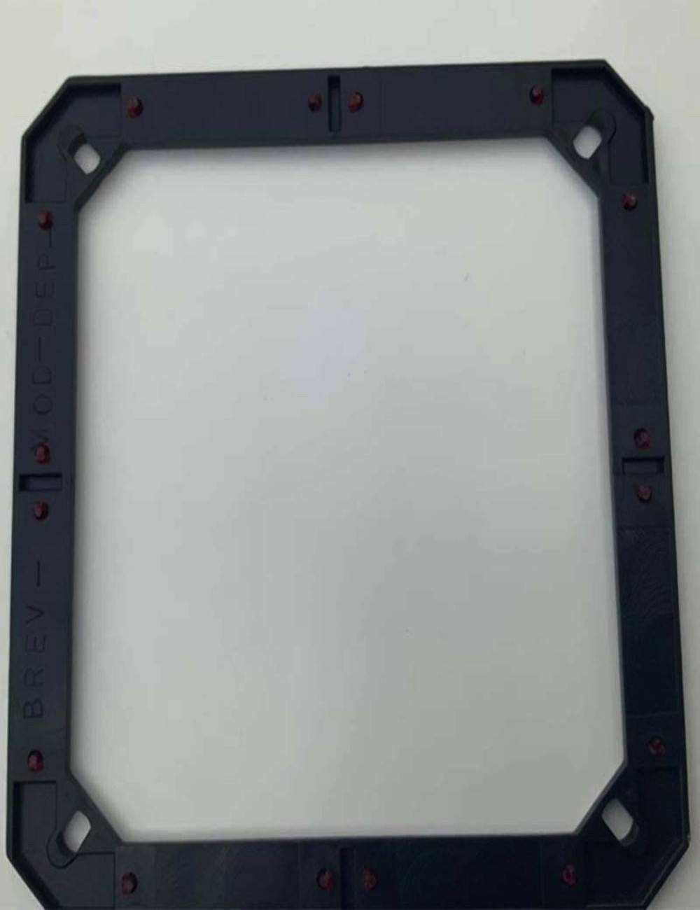 Cornice targa con catarifrangente
