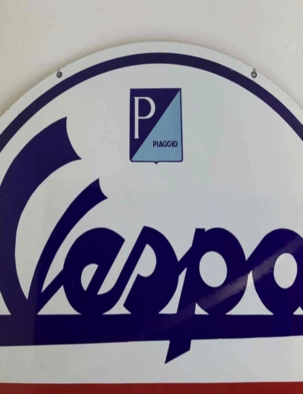 Tabella smaltata Vespa Service