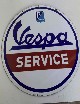 Tabella smaltata Vespa Service bifacciale