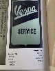 Tabella smaltata Vespa Service Denmark