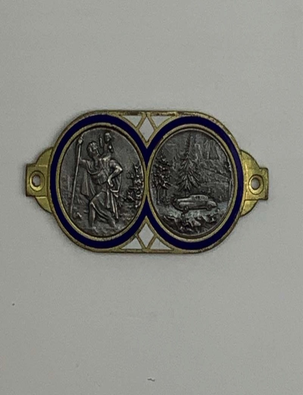 San Cristoforo plaque. Dimensions 4.5 cm x 2 cm