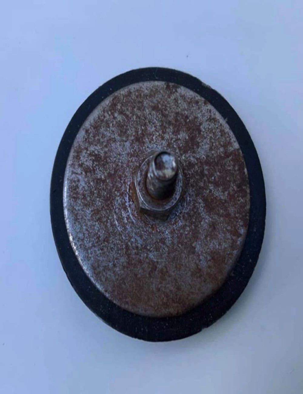 Hole cover stud with screws. Diameter 2.5 cm