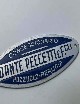 Targhetta concessionario Dante Peccetti. 5 cm