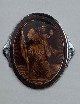 Placca San Cristoforo. Dimensioni 3,6 cm x 3 cm