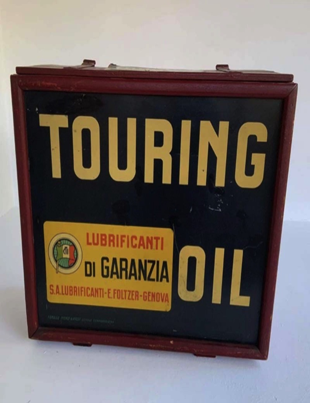 Touring oil case from the 1930s