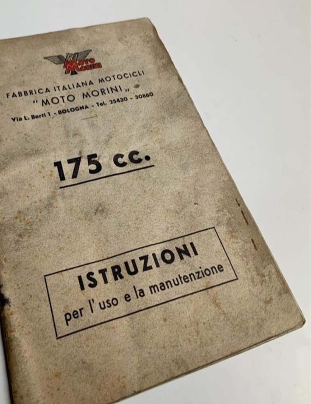 Istruzioni per l'uso e la manutenzione mod. 175 cc