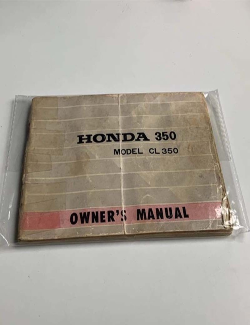 Owner's manual Honda 350 model cl 350