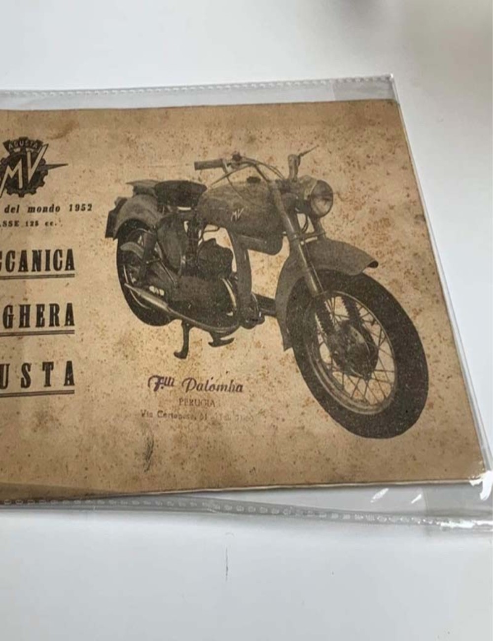 Campione del mondo 1952 CLASSE MECCANICA VERGHERA AGUSTA