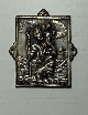 Placca San Cristoforo. Dimensioni 4,3 cm x 4,3 cm