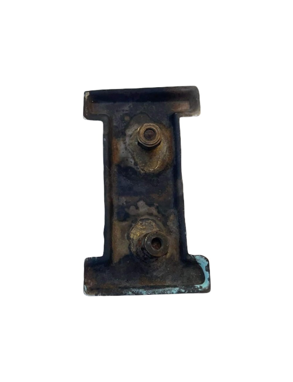 Placca Italia in metallo. Dimensioni : 6 cm x 4 cm